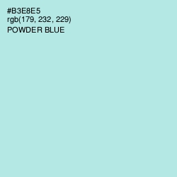 #B3E8E5 - Powder Blue Color Image